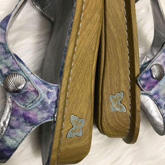 Algeria Kendra Sandals Blue Sea Sparkle Size 38 mermaid core - Picture 6 of 10
